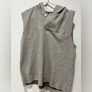 Brand new - no brand sleeveless hoodie